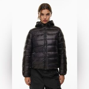 TNA Shiny Black Puffer Jacket